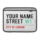 Your Name Street  MacBook Air Sleeves (landscape)