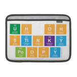 UH OH Stinky Poopy  MacBook Air Sleeves (landscape)