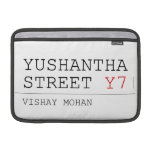 Yushantha  Street  MacBook Air Sleeves (landscape)