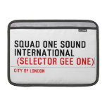 SQUAD ONE SOUND INTERNATIONAL   MacBook Air Sleeves (landscape)