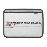 Your Nameleora acoca goldberg Street  MacBook Air Sleeves (landscape)