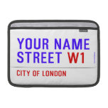 Your Name Street  MacBook Air Sleeves (landscape)