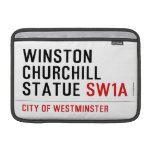 WINSTON CHURCHILL STATUE  MacBook Air Sleeves (landscape)