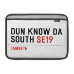 DUN KNOW DA SOUTH  MacBook Air Sleeves (landscape)
