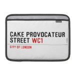 CAKE PROVOCATEUR  STREET  MacBook Air Sleeves (landscape)