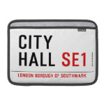 CITY HALL  MacBook Air Sleeves (landscape)