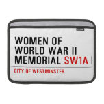 women of world war II memorial  MacBook Air Sleeves (landscape)