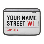 Your Name Street  MacBook Air Sleeves (landscape)