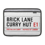 Brick Lane  Curry Hut  MacBook Air Sleeves (landscape)