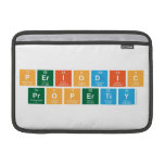 PERIODIC 
 PROPERTIY  MacBook Air Sleeves (landscape)