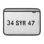 34 SYR 47  MacBook Air Sleeves (landscape)