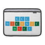 MAD 
 SCIENTIST
 PARTY  MacBook Air Sleeves (landscape)