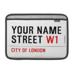 Your Name Street  MacBook Air Sleeves (landscape)