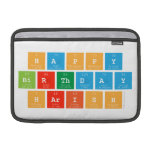 Happy
 Birthday
 Harish  MacBook Air Sleeves (landscape)