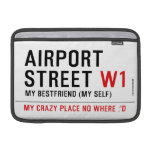 AIRPORT Street  MacBook Air Sleeves (landscape)