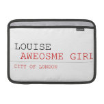 louise   MacBook Air Sleeves (landscape)