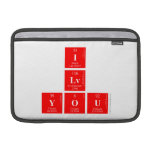 I
 Lv
 you  MacBook Air Sleeves (landscape)