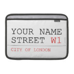 Your Name Street  MacBook Air Sleeves (landscape)