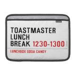 Toastmaster Lunch break  MacBook Air Sleeves (landscape)