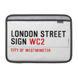 LONDON STREET SIGN  MacBook Air Sleeves (landscape)