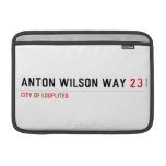 Anton Wilson Way  MacBook Air Sleeves (landscape)