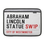 abraham lincoln statue  MacBook Air Sleeves (landscape)