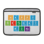 Happy
 Birthday
 Muna  MacBook Air Sleeves (landscape)