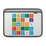 Abcdef
 ghijk
 lmnopq
 rstuv
 wxy&z  MacBook Air Sleeves (landscape)