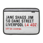 JANE SHAGS JIM 50 DANE STREET LIVERPOOL  MacBook Air Sleeves (landscape)