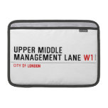 Upper Middle Management Lane  MacBook Air Sleeves (landscape)