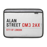 Alan  Street  MacBook Air Sleeves (landscape)