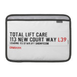 Total Lift Care 113 New Court Way  MacBook Air Sleeves (landscape)