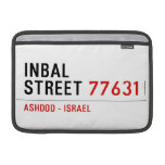 Inbal Street  MacBook Air Sleeves (landscape)
