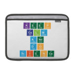 Keep
 Calm
 and
 Do
 Science  MacBook Air Sleeves (landscape)