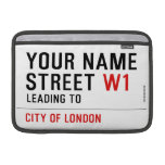Your Name Street  MacBook Air Sleeves (landscape)