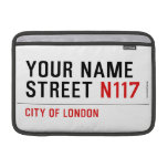 Your Name Street  MacBook Air Sleeves (landscape)