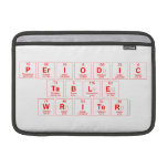 Periodic Table Writer  MacBook Air Sleeves (landscape)