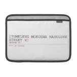 ITUMELENG MOKOENA MASULUKE  Street  MacBook Air Sleeves (landscape)