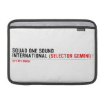 SQUAD ONE SOUND INTERNATIONAL  MacBook Air Sleeves (landscape)