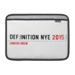 DEF:INITION NYE  MacBook Air Sleeves (landscape)