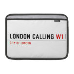 LONDON CALLIng  MacBook Air Sleeves (landscape)