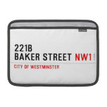 221B BAKER STREET  MacBook Air Sleeves (landscape)