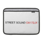 STREET Sound  MacBook Air Sleeves (landscape)