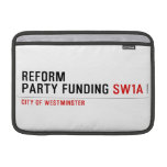 Reform party funding  MacBook Air Sleeves (landscape)