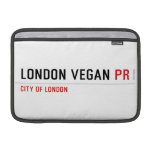 London vegan  MacBook Air Sleeves (landscape)