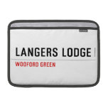LANGERS LODGE  MacBook Air Sleeves (landscape)