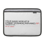 Your Name moeletji Street poshka(lamivano)  MacBook Air Sleeves (landscape)