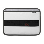 Ma whole familiA Sa             MWFSA  MacBook Air Sleeves (landscape)