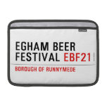 EGHAM BEER FESTIVAL  MacBook Air Sleeves (landscape)