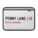 penny lane  MacBook Air Sleeves (landscape)